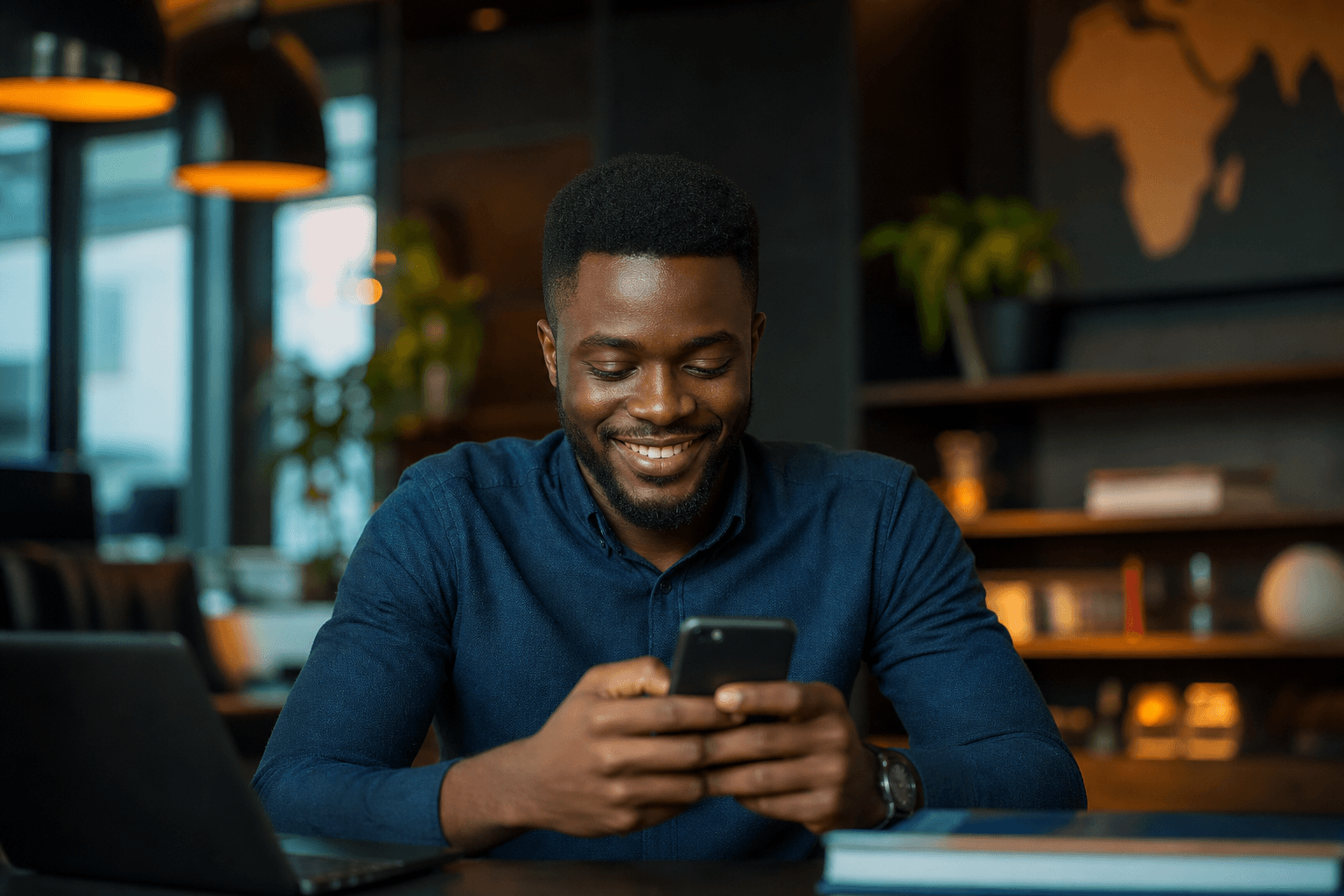 Customer managing mobile data orders on DCS